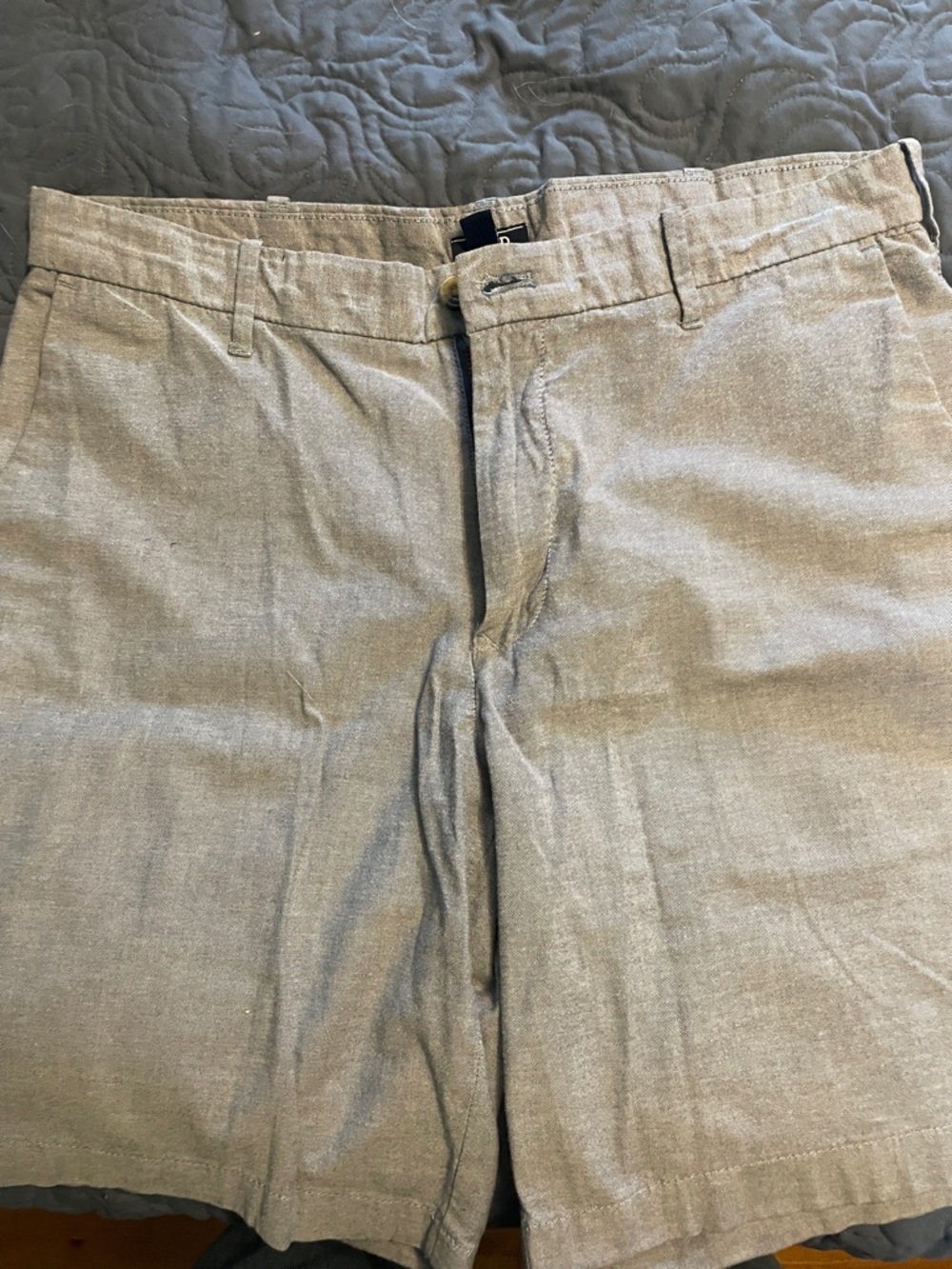Men's Casual Linen-Blend Shorts — light blue